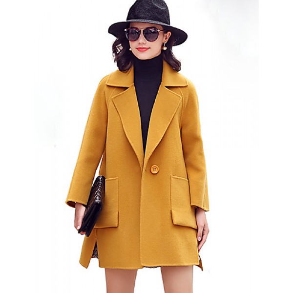 Women's Going out Street chic CoatSolid ...