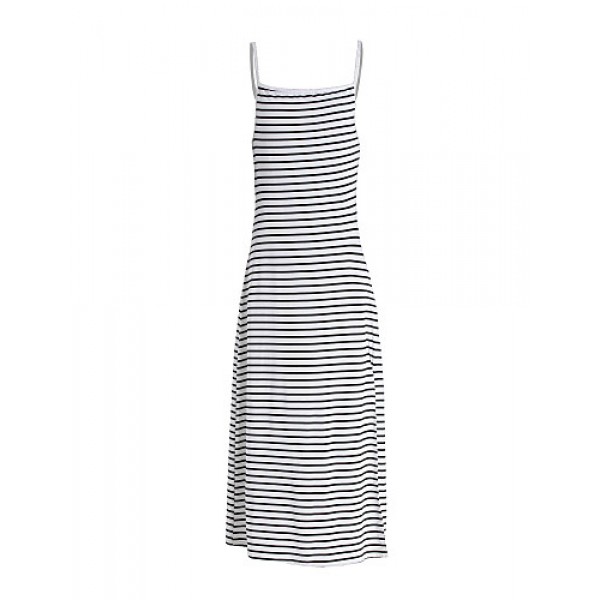 Women's Sexy / Beach Striped Sweater Dress , Strap Maxi Polyester