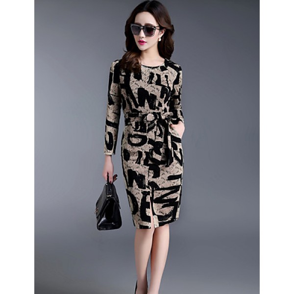 Spring New Women Lace Printed Dress