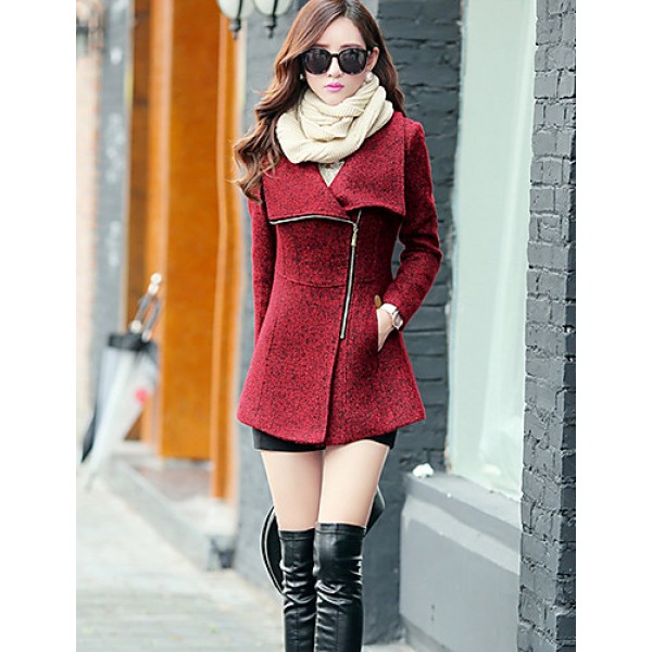 Women's Coat,Solid Long Sleeve Winter Re...