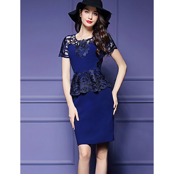 Women's Sophisticated Print Bodycon Dres...