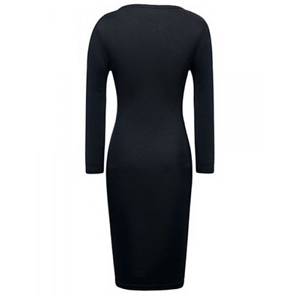 Women's Keyhole Bodycon Pencil Party Mini Dress