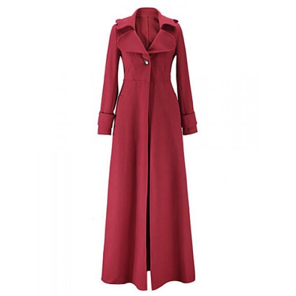 Women'sCoat,Solid Stand Long Sleeve Wint...